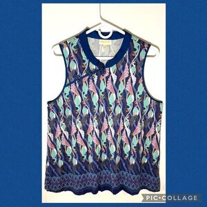 ModCloth Cheongsam Peacock Sleeveless Tunic Top